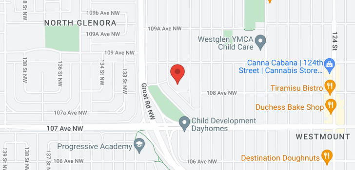 map of 10816 131 ST NW